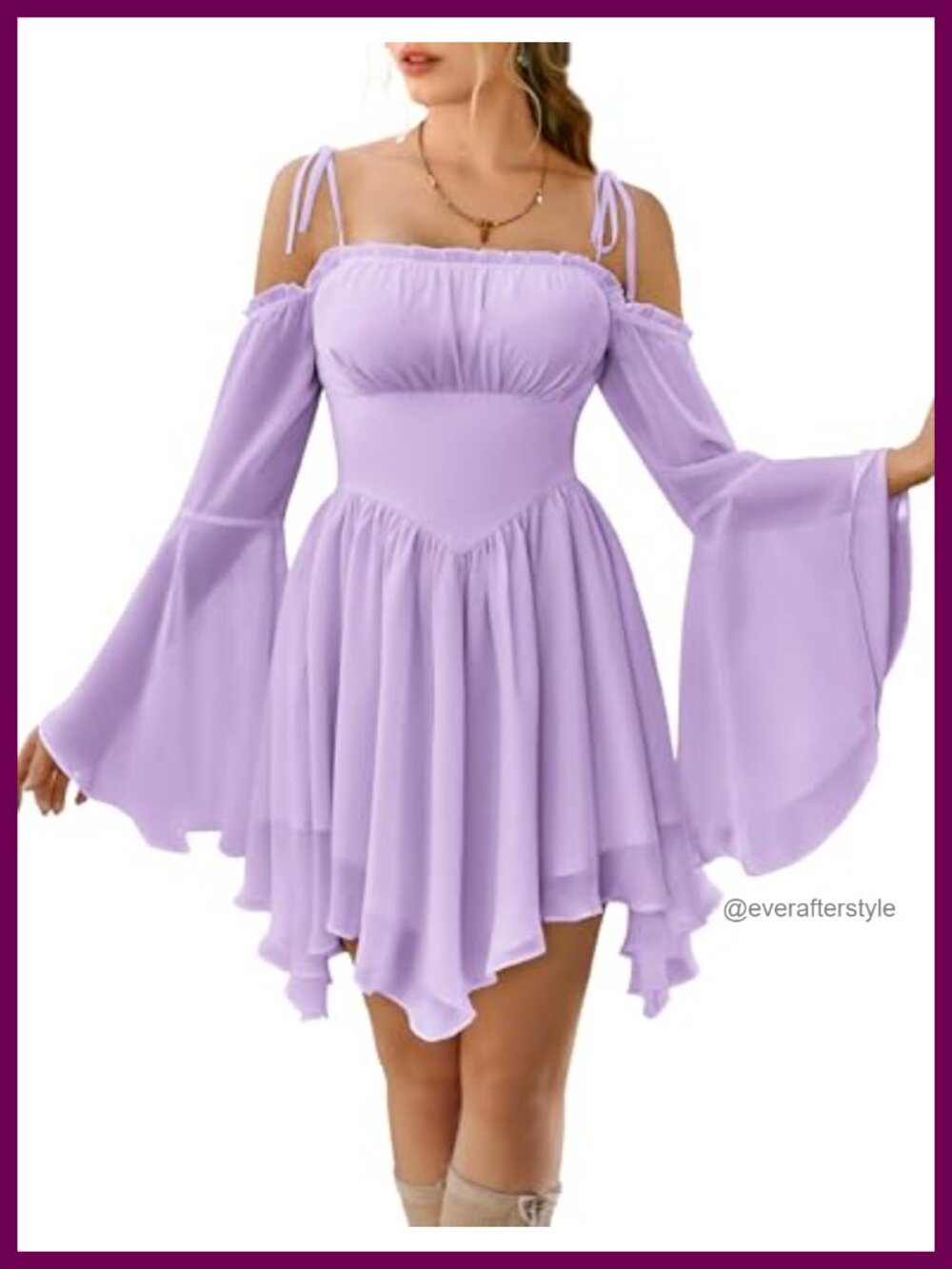 Renaissance Fairy Dress A Line Boho Corset Off Shoulder Handkerchief